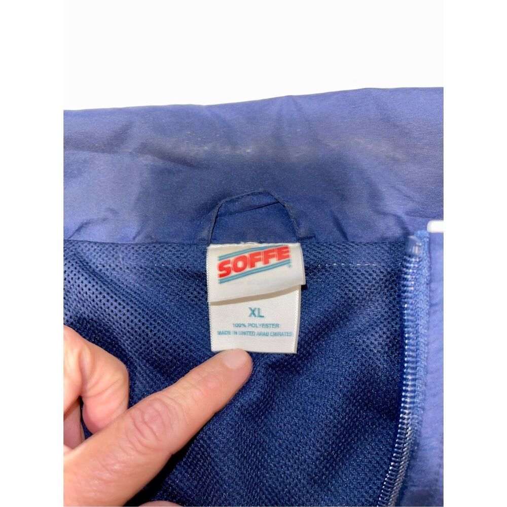 Soffe U.S Air Force Jacket Mens XLarge‎ Blue Stretchy Full Zip Bomber A43 - Picture 5 of 8